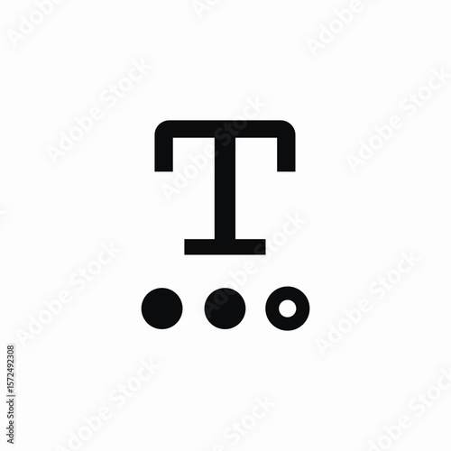 text modify icon sign vector