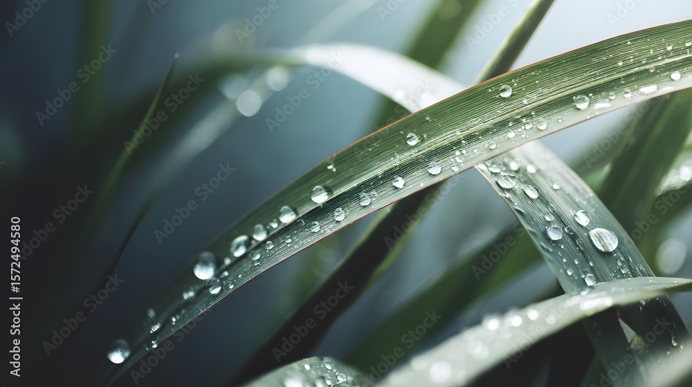 Naklejka premium dew on grass