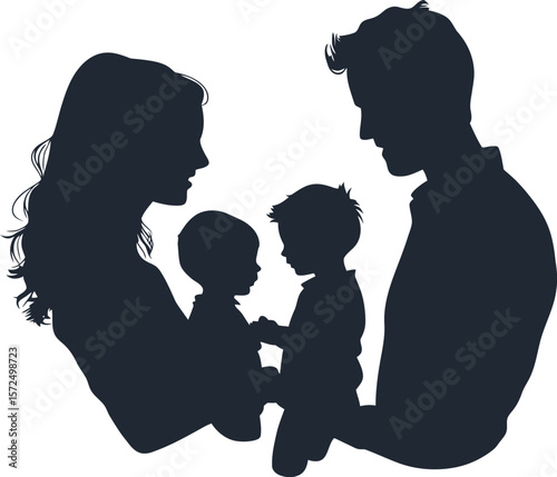 Family Silhouette A Symbol of Unity and Love