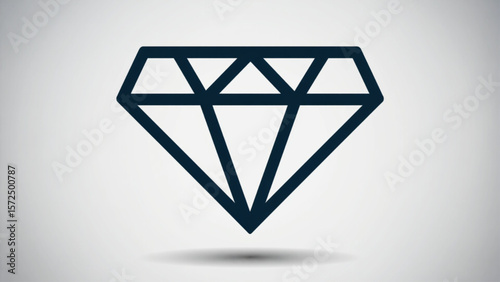 diamond on white background