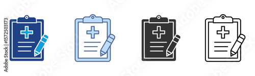 Plan Icon Set Multiple Style Collection