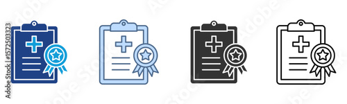 Eligibility Icon Set Multiple Style Collection