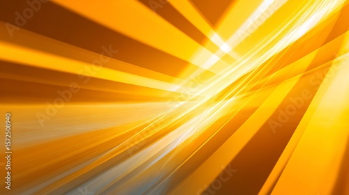 A vibrant abstract background composed of overlapping, translucent diagonal planes in a gradient from bright lemon yellow to deep goldenrod Gradient and Luminous Abstracts Modern Geometric 