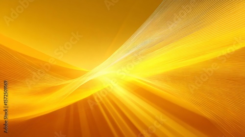 A vibrant abstract background composed of overlapping, translucent diagonal planes in a gradient from bright lemon yellow to deep goldenrod Gradient and Luminous Abstracts Modern Geometric 