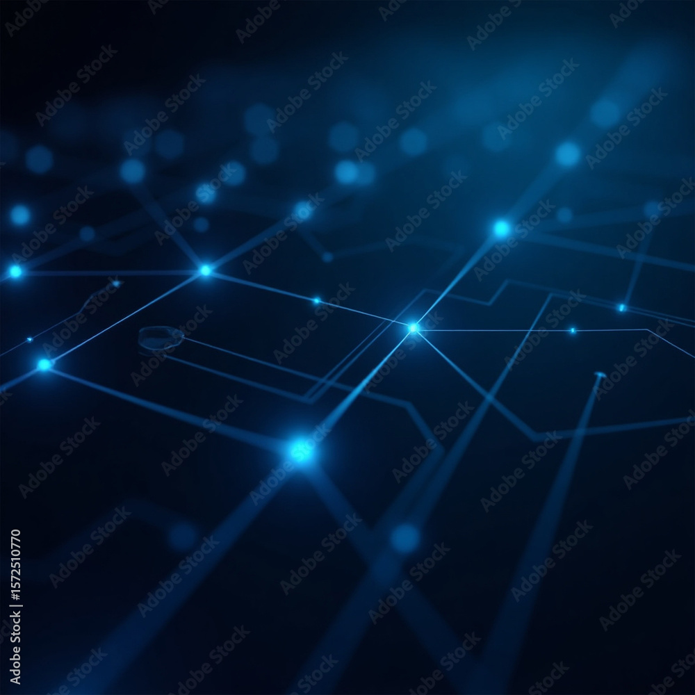 Obraz premium Futuristic Technology Background – AI Generated