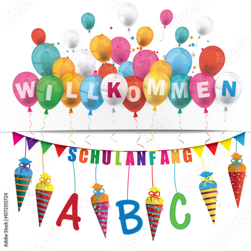 Schulanfang Willkommen