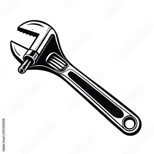Adjustable wrench tool spanner metal