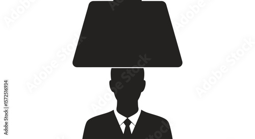 Burdened: Silhouette with Heavy Load