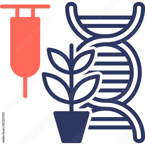 Genetic Modification mixed color icon