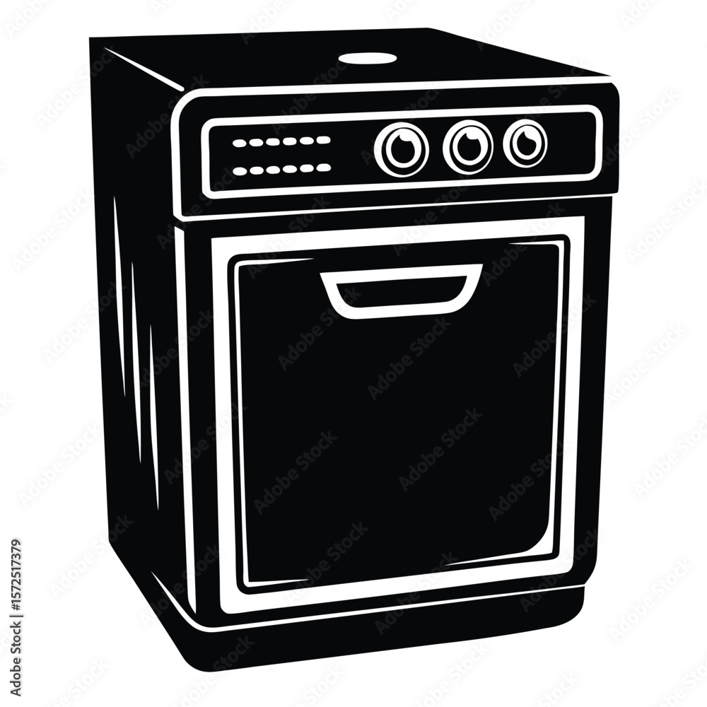 Black dishwasher appliance icon kitchen home Black dishwasher appliance icon kitchen home