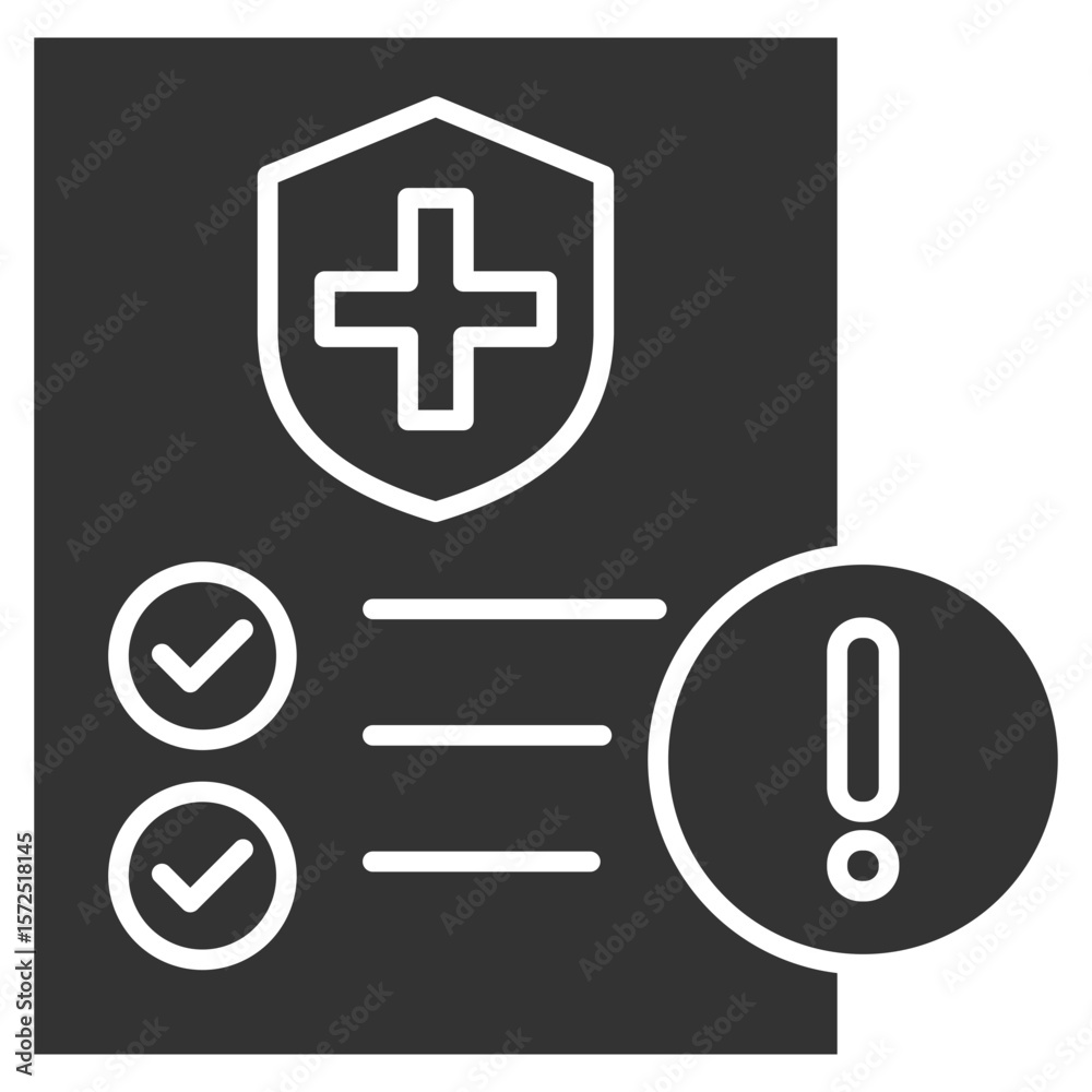 Obraz premium Claims Glyph Icon Element For Design