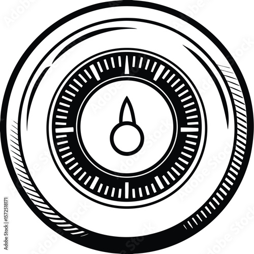 Circular dial indicator temperature control