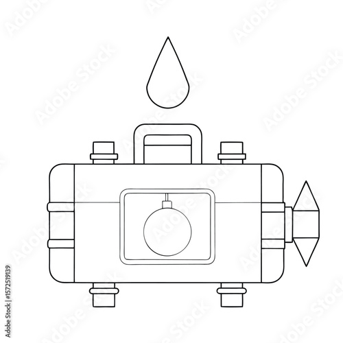 Plumbing leak detector device equipment tool