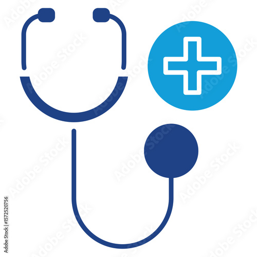 Medical Dual Tone Icon Element For Design