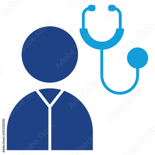 Doctor Dual Tone Icon Element For Design