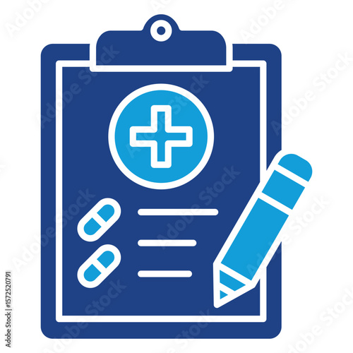 Prescription Dual Tone Icon Element For Design