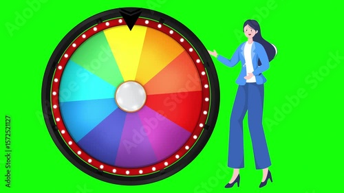 The wheel of fortune or Lucky spin animation was created by Three Dimensional. Video is included the alpha channel and motion loop. Welcome to use for game and sale promotion concept.
