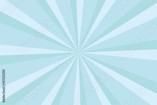 ペールブルーの集中線背景イラスト