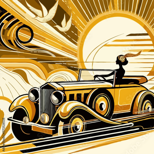 retro car vector