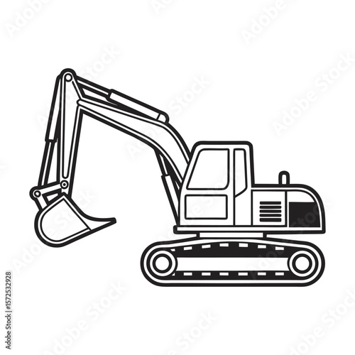 Excavator vector illustration