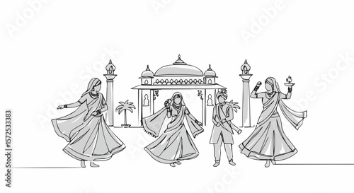 Indian cultural dance performance.