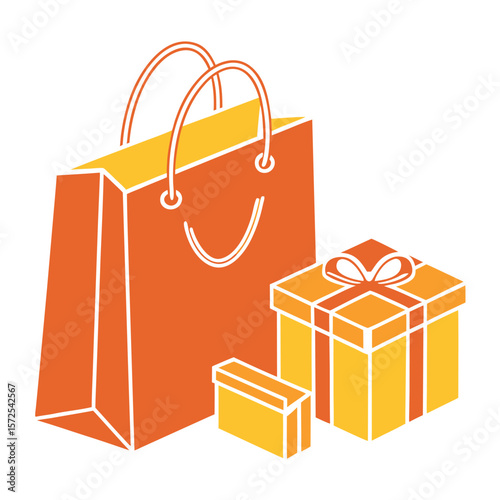 Shopping Bag & Gift Boxes Icon