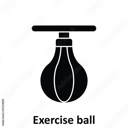  Exercise ball Vector Icon which can easily modify or edit