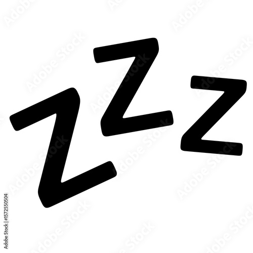 Sleep Symbol isolated on transparent background

