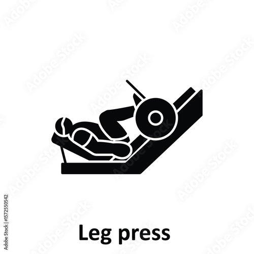 Leg press Vector Icon which can easily modify or edit