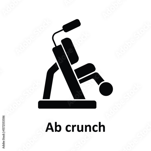 Ab crunch Vector Icon which can easily modify or edit
