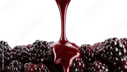 Blackberry Sauce Pouring