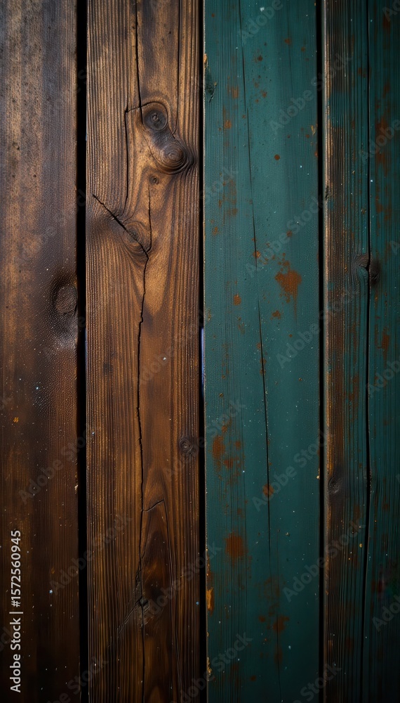 Fototapeta premium Weathered wood table top, rustic texture, grain detail, farmhouse, old
