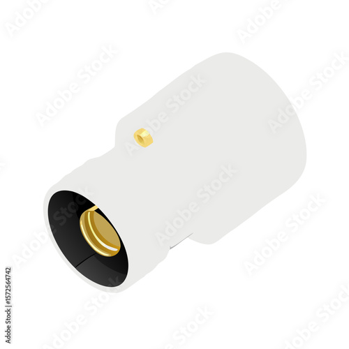 B22 Bayonet to E27 Edison Screw Light Bulb Adapter Socket Holder Vector