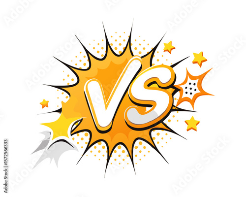 Vibrant Versus Comic Book Style Design Element