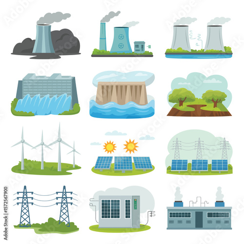 Various Renewable and Non-Renewable Energy Sources