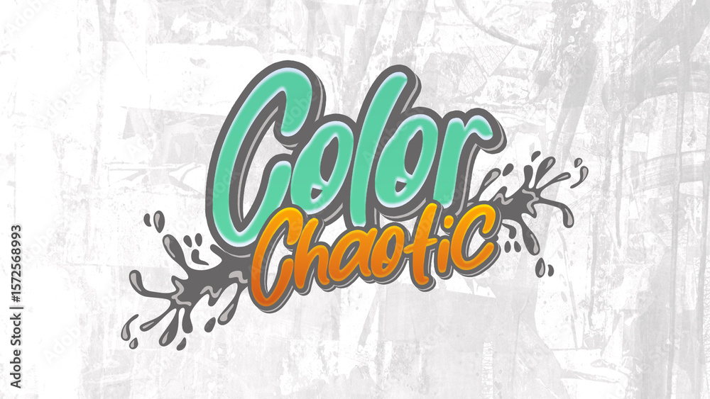 Fototapeta premium Graffiti Quote with Splat Editable Text Effect