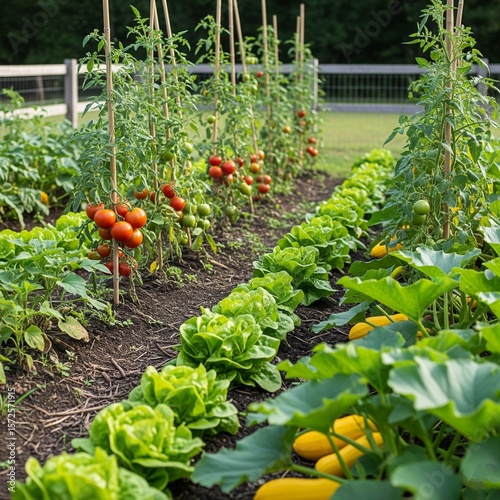 tomato plants in the garden