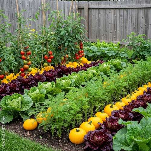 vegetable garden in a greenhouse
