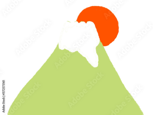  Japanese hand drawn Mount Fuji