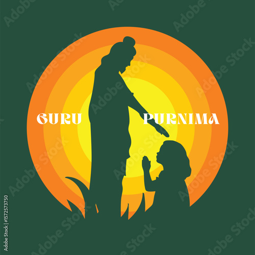 Clean spiritual scene in vector art format.eps