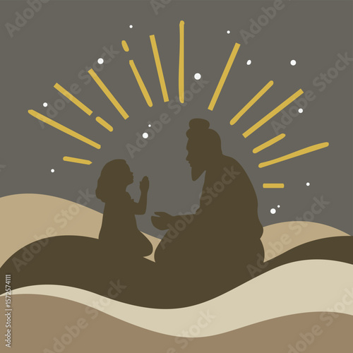 Creative vector representing traditional Indian spirituality.eps