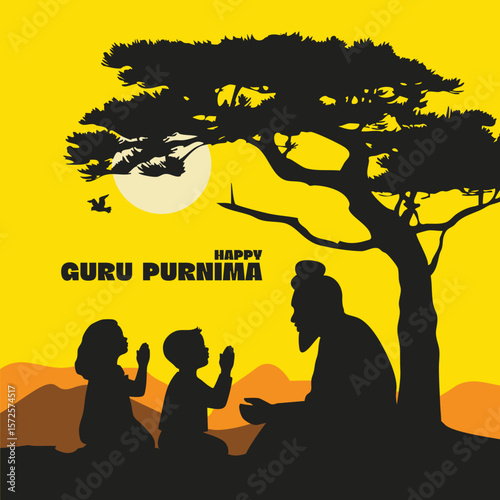 Guru seated in lotus position with blessings.eps