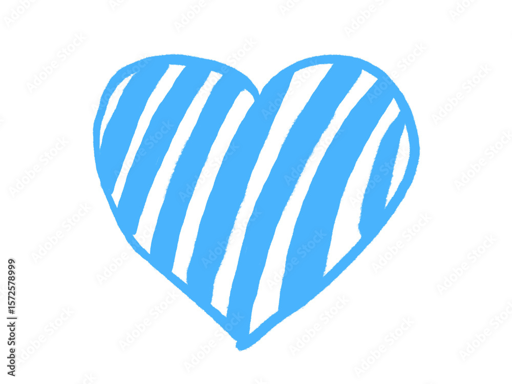 Obraz premium heart , A set of summer illustrations, cute hand drawn stickers