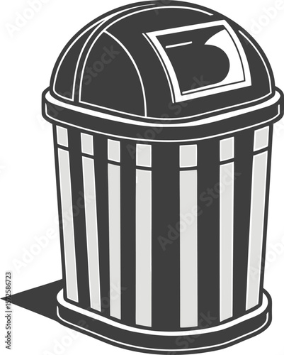 Efficient Waste Disposal Public Trash Can Design and Functionality