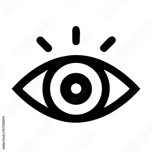 Mystic Eye Icon Representing Intuition and Vision
