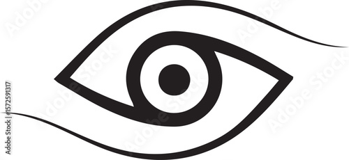 Stylized Eye Design with Geometric Shapes and Minimalist Aesthetics Enhancing Visual Appeal and Symbolic Representation Perfect for Modern Art and Graphic Design