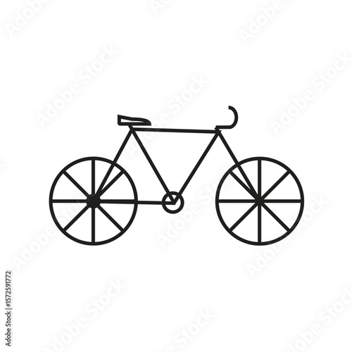 Fotografía retro bicycle vector illustration