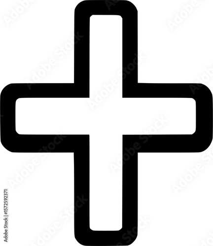 vector cross symbol isolated