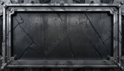 Sleek Modern Metal Framing Background Template for Professional Industrial Designs