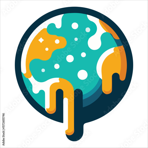 Climate Change Awareness Concept – Save Earth, Fight Pollution, Promote Sustainability